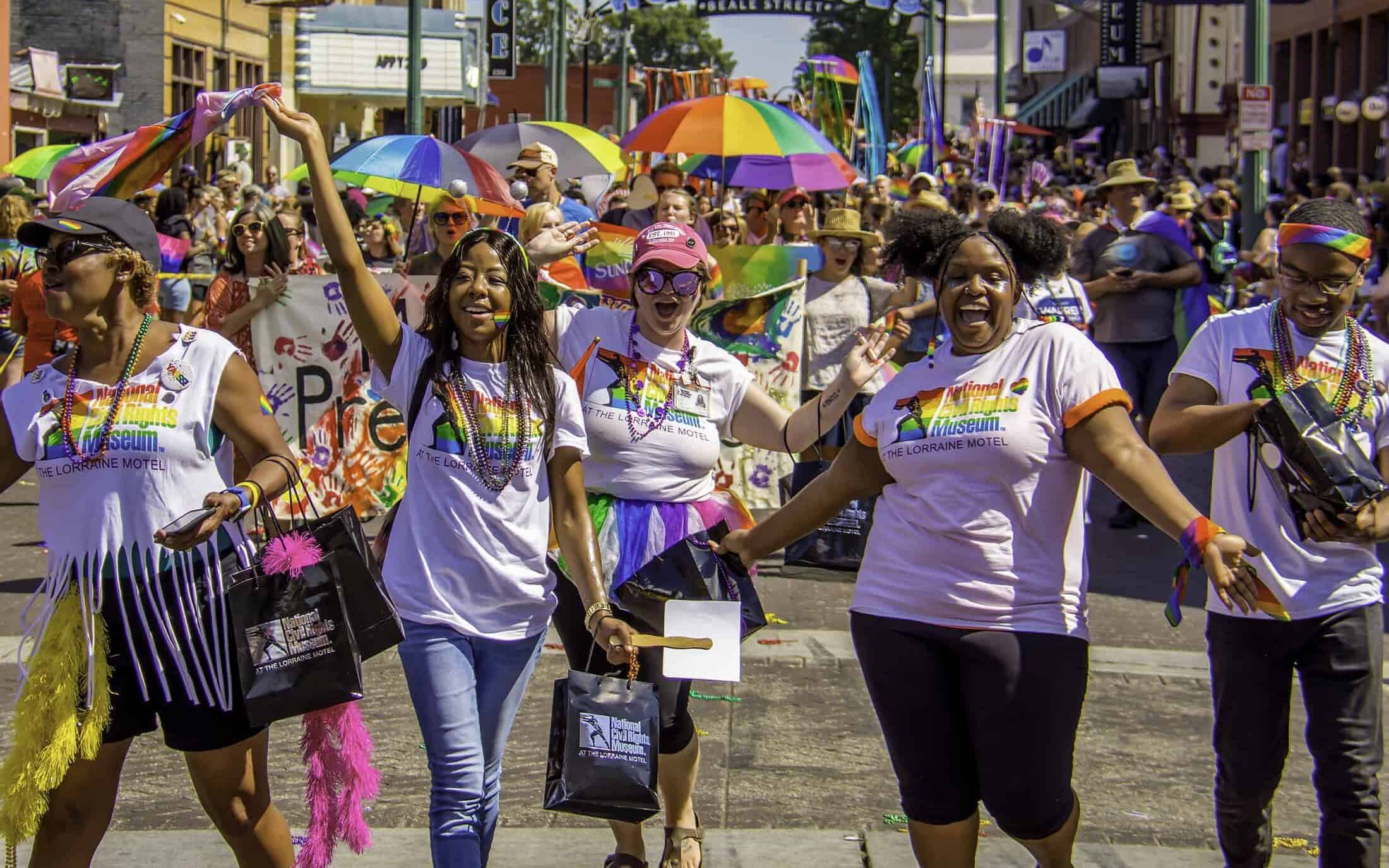 Memphis Pride Parade Fun Young Ladies at Pride 2019 edited